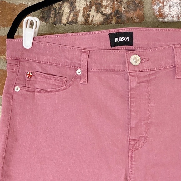 HUDSON Krista Super Skinny Ankle Rose Pink Jeans Size 31 - Picture 4 of 8